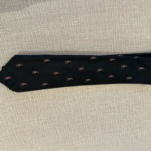 Polo by Ralph Lauren Black Tie with Embroidered Design